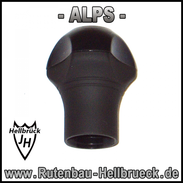 ALPS Endkappe - Eckige Version - Farbe: Soft Touch Black